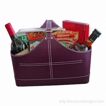 Shopping PU Basket, Different Models and Printing Ways Available